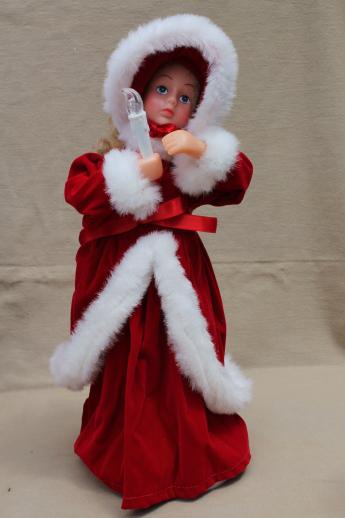 christmas animated figures large moving dolls angel santa for vintage animated christmas dolls