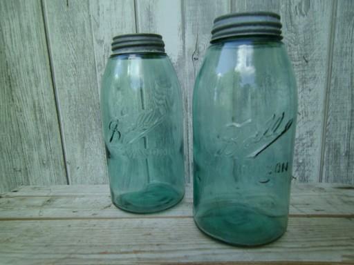 antique aqua green glass mason jars large ball slope shoulder fruit jars antique aqua green glass mason jars large ball slope shoulder fruit jars