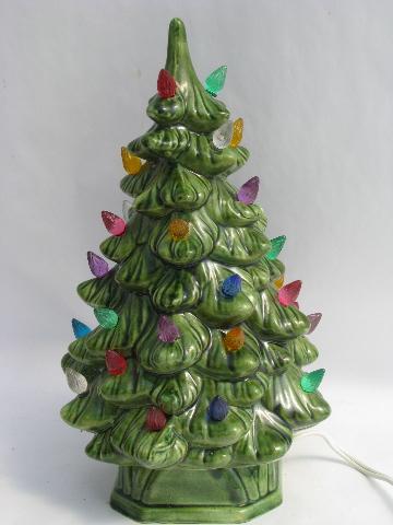 little ceramic table top christmas tree retro vintage light up tree - Ceramic Light Up Christmas Tree little ceramic table top christmas tree retro vintage light up tree - Ceramic Light Up Christmas Tree