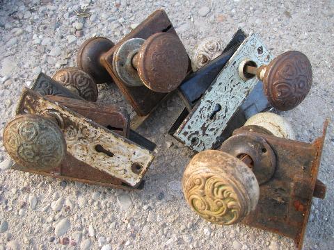 Ornate Antique Arts And Crafts Vintage Door Hardware, Doorknobs & Plates - Ornate Antique Arts And Crafts Vintage Door Hardware, Doorknobs & Plates