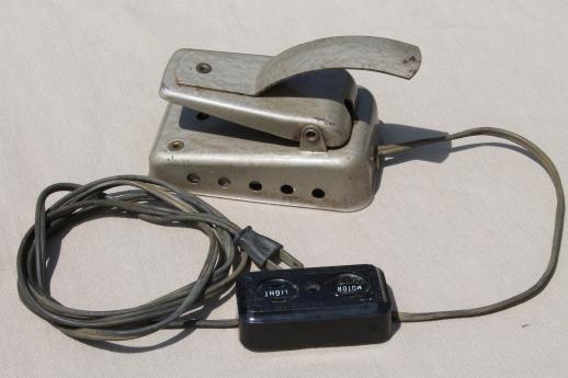 vintage Mercury sewing machine foot or knee control, replacement part