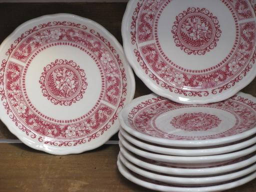 vintage-Syracuse-restaurant-ironstone-china-Strawberry-Hill-plates-Laurel-Leaf-Farm-item-no-k3942-1.jpg