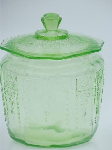 Antique Gl Cookie Jars Image And Candle Victimist Org Green Depression Cookie Jar Imagessure