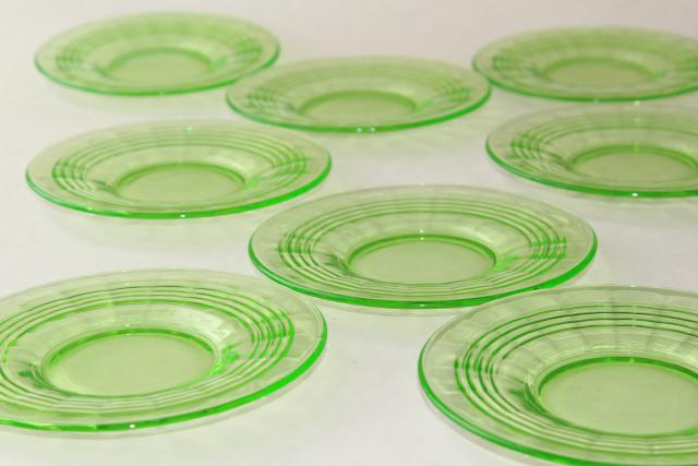 40s Vintage Anchor Hocking Green Depression Glass Plates Circle Beauteous Green Depression Glass Patterns 40s Vintage Anchor Hocking Green Depression Glass Plates Circle Beauteous Green Depression Glass Patterns