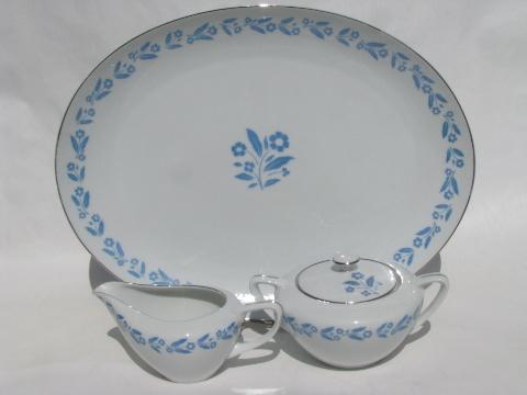 Symphony In Blue Flowers On White China For 8 Vintage Cottage Symphony In Blue Flowers On White China For 8 Vintage Cottage Fl Dishes