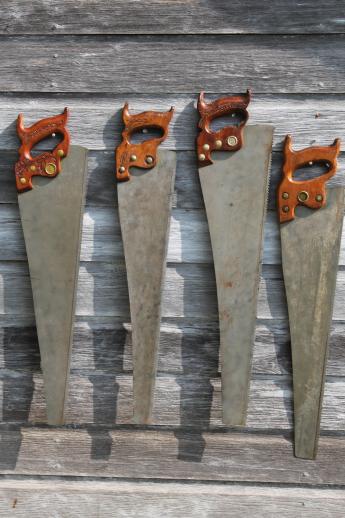 rip saws, vintage woodworking tools