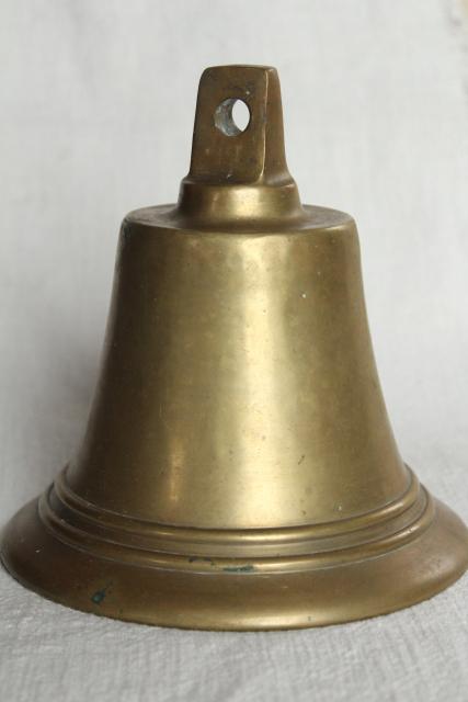 Vintage Brass Bell like a mill/ Old Brass Bell Small Bell Vintage Bell Cottage Bell Brass Bells Rustic home decor Interior