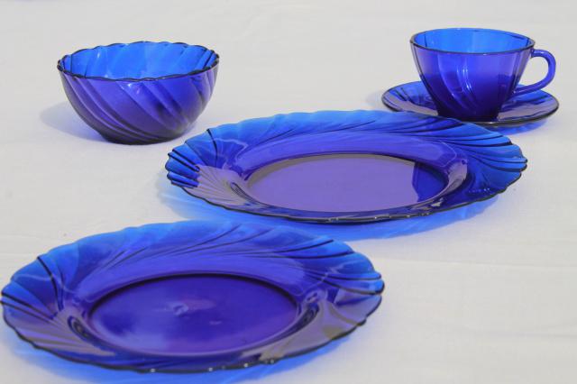 blue cobalt dishes