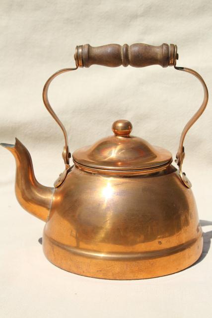 Vintage Copper Tea Pot
