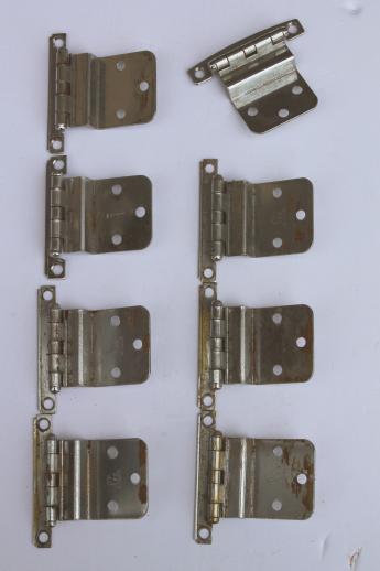 Vintage Deco Chrome Hinges Kitchen Cabinet Hardware Cupboard Door Vintage Deco Chrome Hinges Kitchen Cabinet Hardware Cupboard Door