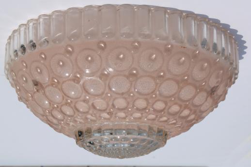 Vintage Pink Bubble Gl Lamp Shade For Ceiling Pendant Light Fixture